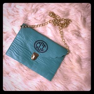 SUMMER TEAL CLUTCH